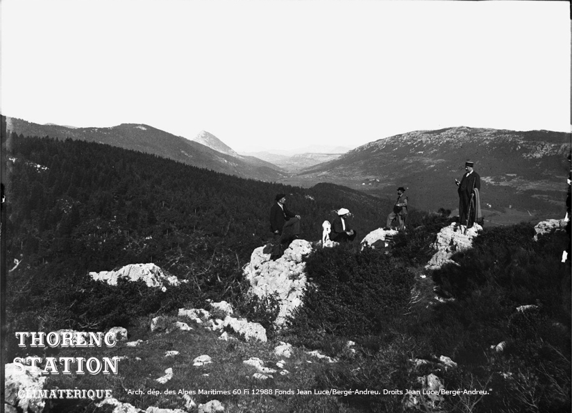 Randonnée à Thorenc fin du XiX éme siècle.