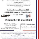 Commémoration du 27 Mai 1944 Col de Bleyne Thorenc B24 Libérator
